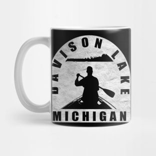 Davison Lake Canoeing Michigan Mug